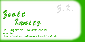zsolt kanitz business card